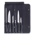 F. Dick 6 Piece Professional Knife Set with Roll Bag