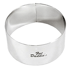 Fat Daddio's SSRD-3175 Stainless Steel Round Cake Ring, 3
