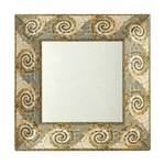 G. E. T. Melamine Plate, Square, Mosaic Pattern