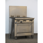 Garland X36-6R 6 Burner Natural Gas Range with Standard Oven, Used Very Good Condition