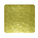 Gold Rounded Square Cake Board, 6" , Embossed, Pack of 200