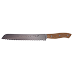 Icel Shabbat Kodesh Serrated Bread Knife with Wooden Handle, 8
