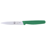 Icel Wavy-Edge Paring Knife 4" Blade, Green Plastic Handle