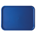 Johnson Rose Blue Textured Fast Food Tray, 14
