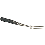 Johnson Rose Stainless Steel Full Tang, Curved, Forged Cook's Fork 13.5"