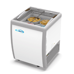 KoolMore 26 in. 4 Tub Ice Cream Dipping Cabinet Display Freezer with Sliding Glass Door, 6 cu. ft.