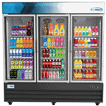 KoolMore Three-Door Merchandiser Refrigerator - 53 Cu Ft.