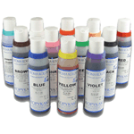 Kroma Kolors Airbrush Colors 4 oz. Set - 11 Colors plus 1 Airbrush Cleaner