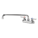 Krowne Metal 11-412L Silver Series 4" Center Deck Mount Faucet with 12" Spout