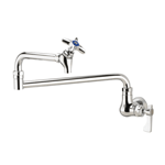 Krowne Metal 16-179L Royal Series Wall Mount Pot Filler Faucet with 12" Jointed Spout