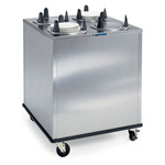 Lakeside LA5410 Mobile Unheated Enclosed-Cabinet Dish Dispenser - 4 Stack, Round, Plate Size: 9-1/4" to 10-1/8"