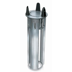 Lakeside 4012 Mobile Unheated Open Frame Dish Dispenser, Round - Plate Size: 11-1/4" to 12-1/4"