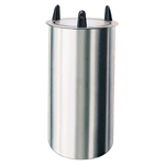 Lakeside 5012 Mobile Unheated Shielded Dish Dispenser, Round - Plate Size: 11-1/4" to 12-1/4"
