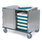Lakeside LA837 32 Trays Delivery Cart - 2 Compartments