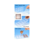 Magnetic Polycarbonate Chocolate Mold 2 pc. Square 3/4