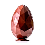 Martellato 20U3D07 Thermoformed Plastic Chocolate Diamond Egg Mold 