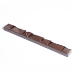 Martellato Clear Polycarbonate Chocolate Mold, Kite Snack Bar, 4 Cavities