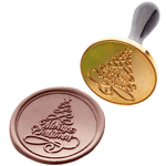 Martellato Merry Christmas Chocolate Stamp, 60 mm