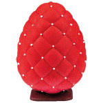 Martellato Polycarbonate 3D Magnetic Chocolate Mold, Quilted Egg