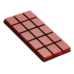 Martellato Polycarbonate Chocolate Mold, SLOT Bar, 3 Cavities