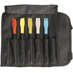 Mercer Culinary 35615 Silicone Plating Brush Set with Storage Bag