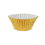 Mini Gold Foil Cupcake Liners 1 1/4" Dia. x 7/8" High, Pack of 500 