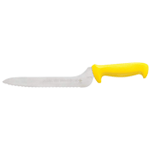 Mundial Yellow Offset Serrated Sandwich Knife 9"