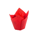 Novacart Red Tulip Disposable Baking Cup, 2" to 3-1/2" High x 2" Dia., Pack of 200