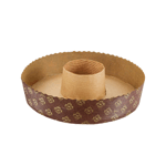 Novacart Round Disposable Paper Baking Tube Pan 7-1/4' Diameter, 1-9/16" High - Pack of 12
