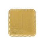 Novacart Square Gold Lace Doily, Single Portion Size, 3-9/16" X 3-9/16" - Case of 300