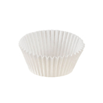 Novacart White Disposable Paper Baking Cup, 1-1/2" Bottom x 1" High - Pack of 526
