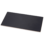 O'Creme Black Rectangular Mini Board, 4" x 2.3" - Pack of 100