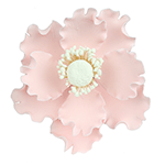 O'Creme Gumpaste Anemone Flower, Pink, 4.5" - 3 pieces