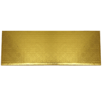 O'Creme Gold Log Cake Drum Board, 14" x 6" x 1/4" Thick, Pack of 10
