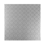 O'Creme Square Silver Cake Drum Board, 10" x 1/2" Thick, Pack of 5
