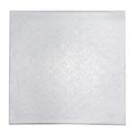 O'Creme Square White Cake Drum Board, 10" x 1/2" Thick, Pack of 5