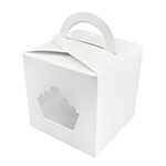 O'Creme White Cupcake Gift Box with Window, 4