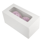 O'Creme White Window Cake Box with Cupcake Insert, 8