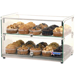 Omcan 44373 Countertop Food Display Case w/Square Front Glass, 22"W, 50 L Capacity
