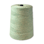 Packaging Twine, 4 Ply, Green and White. 2lb. Cone, 3,360 Yards