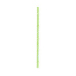 Packnwood Durable Unwrapped Lime Green & White Chevron Design Paper Straws, .2" Dia. x 7.75", Case of 3000
