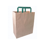 Packnwood Kraft Paper Bag with Handle, 10.5" x 5.5" x 13" H, Case of 250