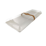 Packnwood Recyclable Clear Lid for 210BCHIC3915, 15.9" x 6.18" x 1.29" H, Case of 100