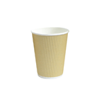 Packnwood Ripplay Beige Cups, 12 oz., 3.5