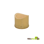 Packnwood Tamago Oblique Bamboo Cut Tube, 1.5" Dia x 1.4" H, Case of 200