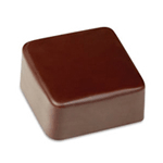 Pavoni Polycarbonate Chocolate Mold, Smooth Square 21 Cavities