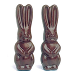 Polycarbonate Chocolate Mold, Big-Eared Rabbit, 6 cavities - 2 pc