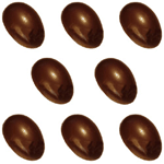 Polycarbonate Chocolate Mold Egg 2-7/8", 8 Cavities