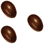 Polycarbonate Chocolate Mold Egg 6" x 4-1/8" x 2-1/8" High, 3 Cavities