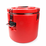 Vollum Red Insulated Container with Stainless Steel Interior, 30 Liter